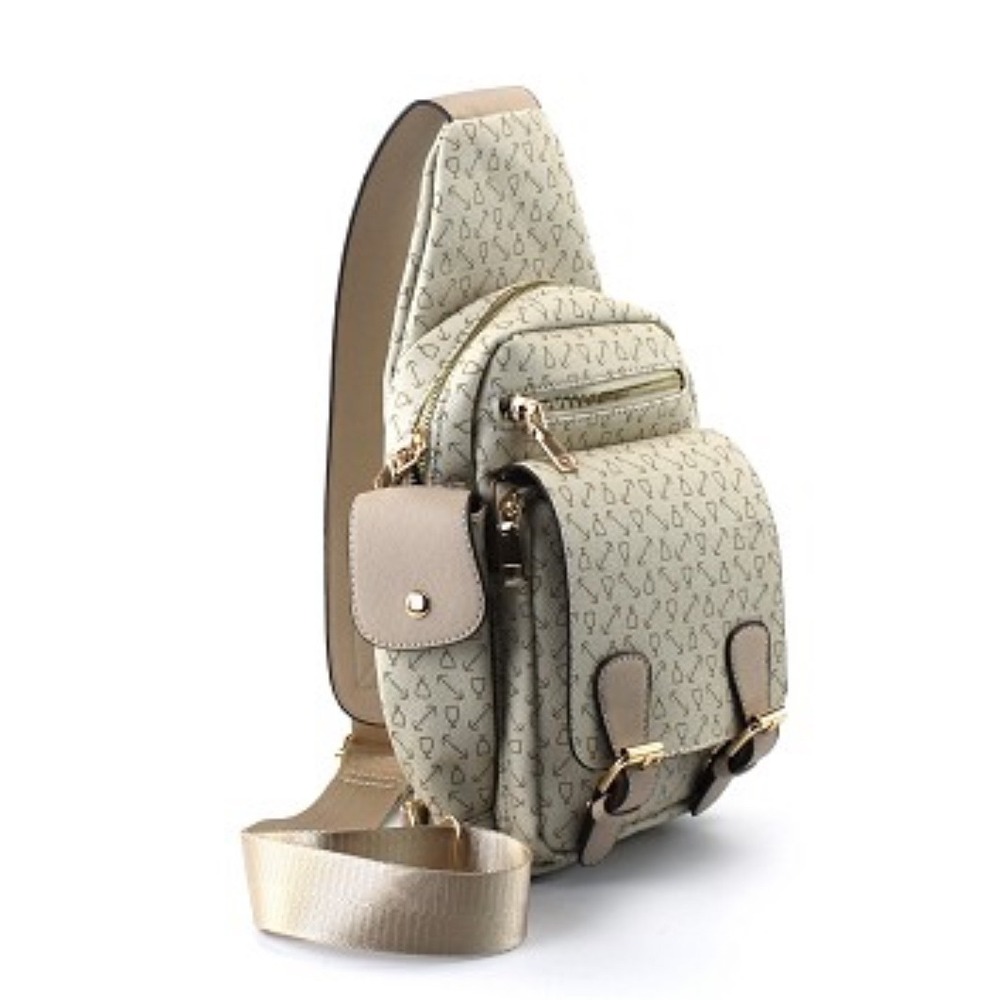 AR New York Vegan Leather‎ Sling Bag - Tan